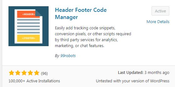 Header footer code manager plugin wordpress