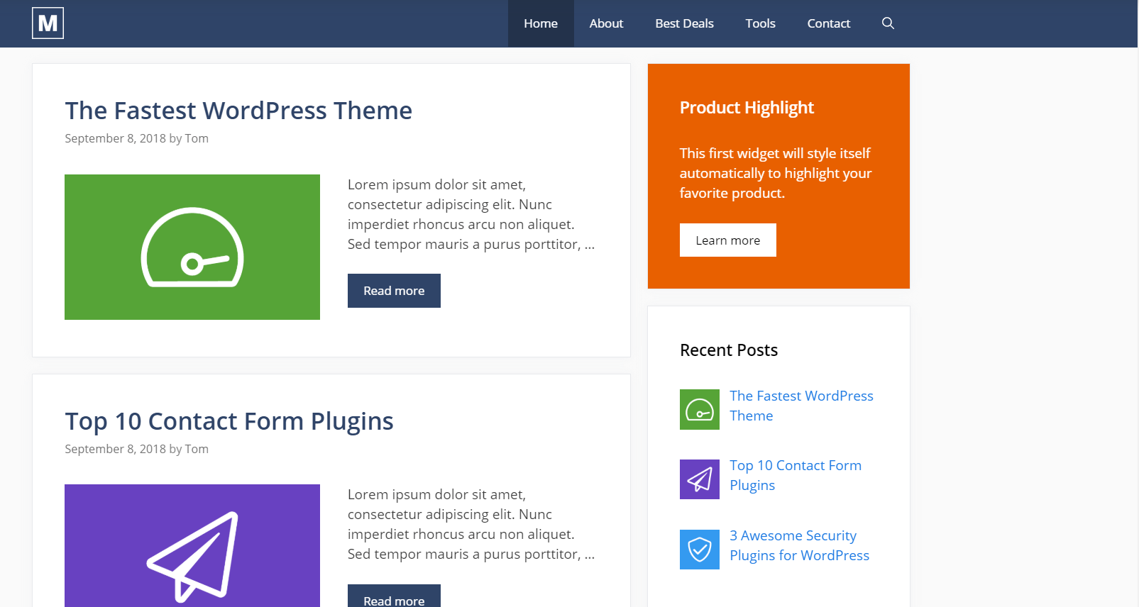 Generatepress Theme Marketer site template