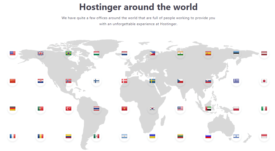 Hostinger global offices