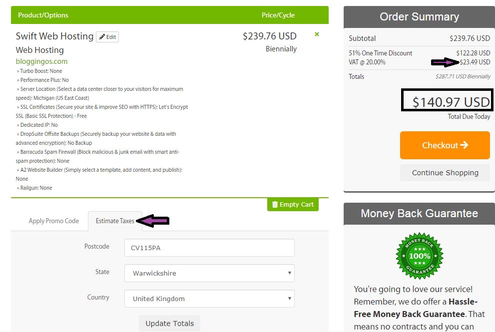 How much taxes you have to pay for A2 hosting purchase How much taxes you have to pay for A2 hosting purchase