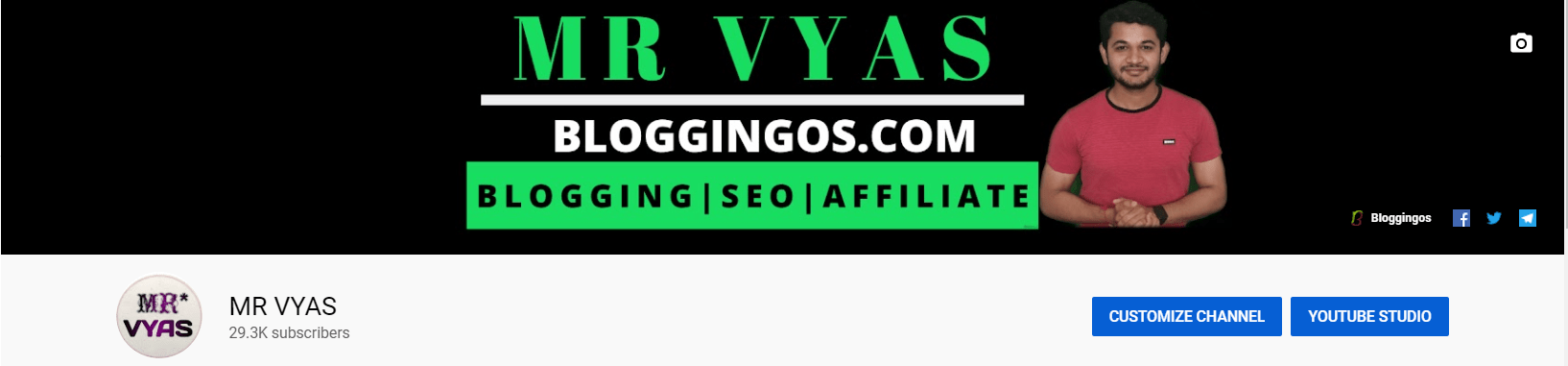 Mr Vyas Youtube Channel Mr Vyas Bloggingos Youtube Channel