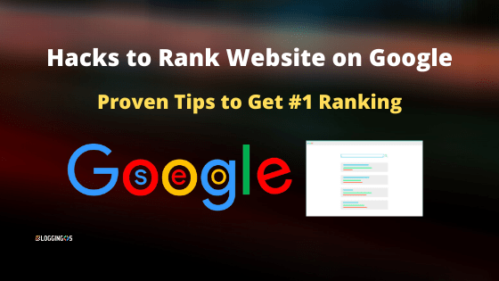 How to rank website on Google